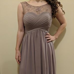 Azazie Lilac Knee Length Bridesmaids Dress